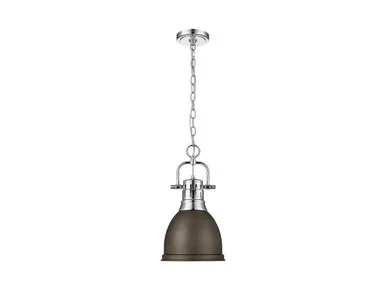 Duncan One Light Pendant (3602-S CH-RBZ)