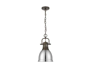 Duncan One Light Pendant (3602-S RBZ-CH)