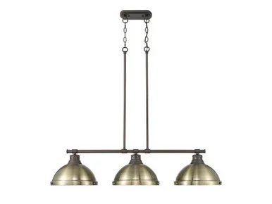 Duncan Three Light Linear Pendant (3602-3LP RBZ-AB)