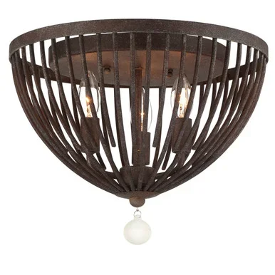 Duval Three Light Flush Mount (DUV-620-FB)
