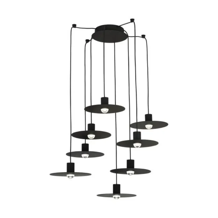 Eaves 8 Light Chandelier ESSENCE 8-Light LED 3000K Nightshade Black by Sean Lavin700TRSPEVS8RB-LED930