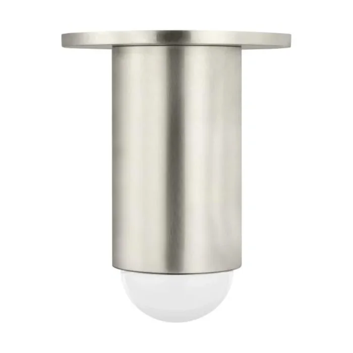 Ebell Small Flush Mount Flush & Semi-Flush Mount 1-Light LED 2700K Antique Nickel by Kelly Wearstler700FMEBL6N-LED927