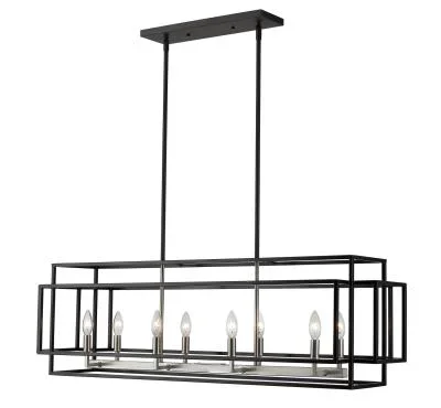 Eight Light Linear Chandelier091179