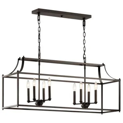 Eight Light Linear Chandelier907157