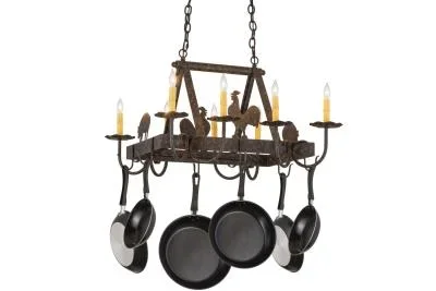 Eight Light Pot Rack002458