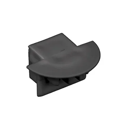 End Cap With Wire Feed Hole (PE-AA2DF-FEED-BK)