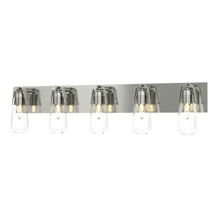 Eos 5-Light Bath Sconce 5-Light Clear Glass (ZM) in Sterling201333-SKT-85-ZM0718