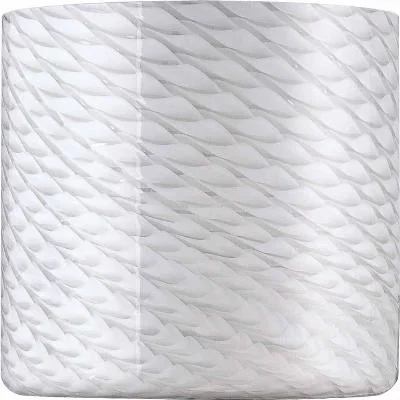 Etched White Frit Cased Glass 2 1/4“ Neck less Mounting734473