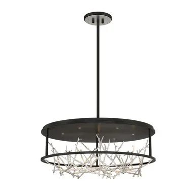 Eurofase Aerie LED Chandelier in Silver-Black – 38097-027