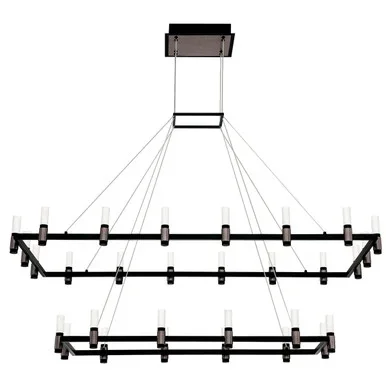 Eurofase Altamont LED Chandelier in Satin Nickel Black – 37049-010