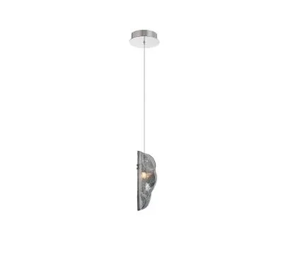 Europa 4-Blade Indoor Ceiling Fan – Brushed Nickel Finish – Walnut Blade – 50in. Sweep – 16W Integrated LED Module