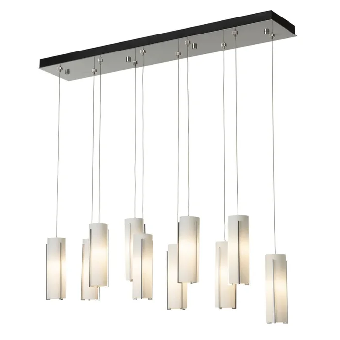 Exos Glass 10-Light Pendant 10-Light Opal Glass (GG) in Sterling131204-SKT-STND-85-GG0065
