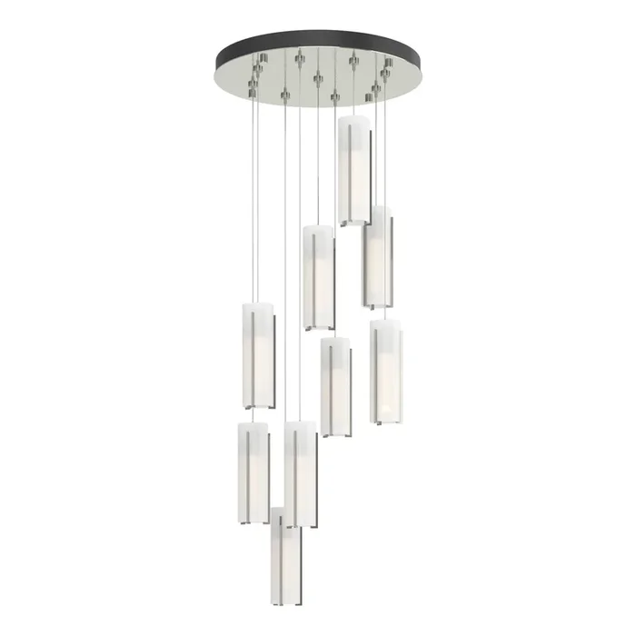 Exos Glass 9-Light Pendant 9-Light Opal Glass (GG) in Sterling131104-SKT-STND-85-GG0065