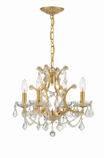 Filmore Four Light Mini Chandelier (4454-GA-CL-S)