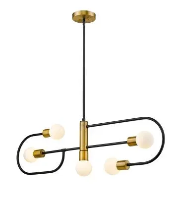 Five Light Linear Chandelier2408679