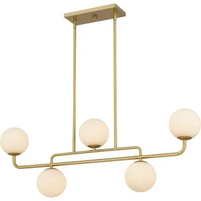 Five Light Linear Chandelier2421592