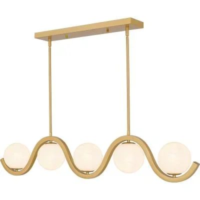 Five Light Linear Chandelier2644315