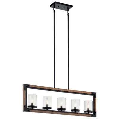 Five Light Linear Chandelier868922