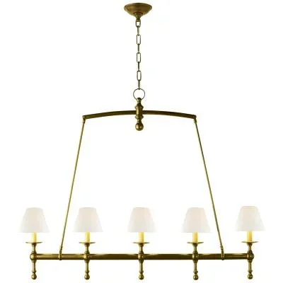Five Light Linear Chandelier8922812