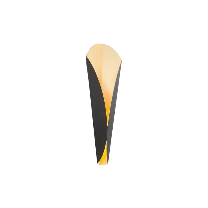 Fleur 22in LED Wall Sconce 3000K in Bronze with Hand Applied Gold LeafWS-50222-BZ/GL