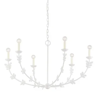 Florian Six Light Chandelier (F4440-GSW)
