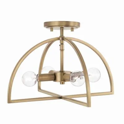 Four Light Dual Mount Semi Flush/Pendant8240412