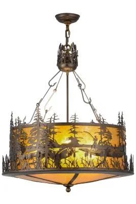 Four Light Inverted Pendant004607