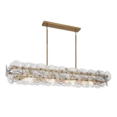Four Light Linear Chandelier6460697