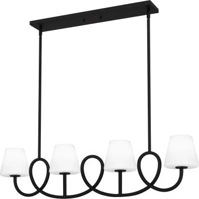 Four Light Linear Chandelier8602064
