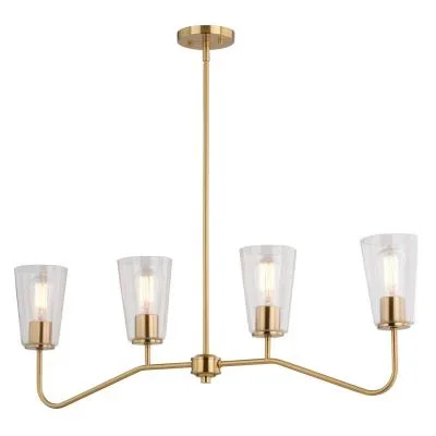 Four Light Linear Chandelier9886246