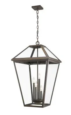 Four Light Outdoor Chain Mount Ceiling Fixture4478521
