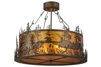Four Light Semi-Flushmount004689