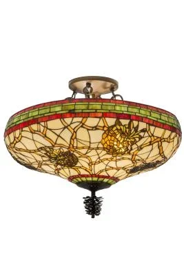 Four Light Semi-Flushmount016159