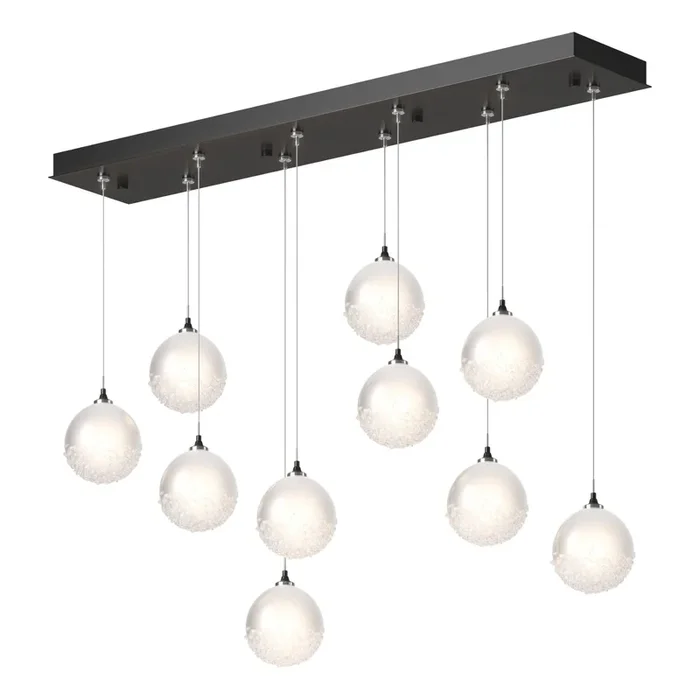 Fritz Globe 10-Light Pendant 10-Light Frosted Glass (FD) in Oil Rubbed Bronze131130-SKT-STND-14-FD0750