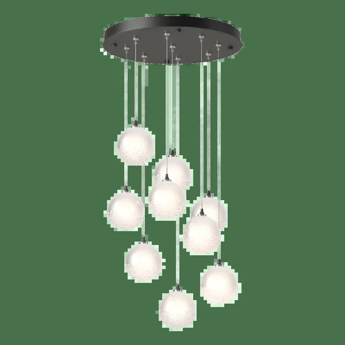 Fritz Globe 9-Light Pendant – Natural Iron