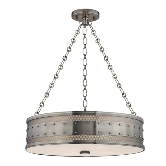 Gaines 4-Light Chandelier in Historic Nickel 22L x 22W x 5.75H2222-HN