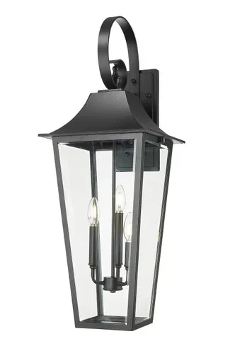 Gannon Three Light Outdoor Wall Light (5008XL-BK)