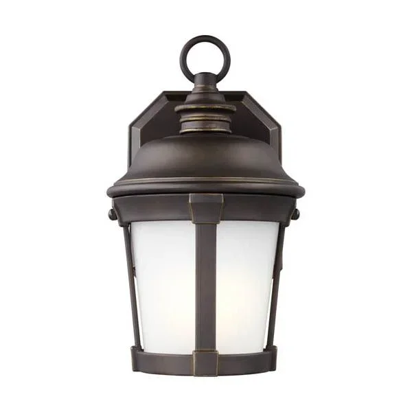Generation Lighting 8550701 Small One Light Outdoor Wall Lantern in Antique Bronze