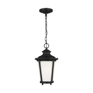 Generation Lighting Cape May One Light Outdoor Pendant in Black – 62240-12
