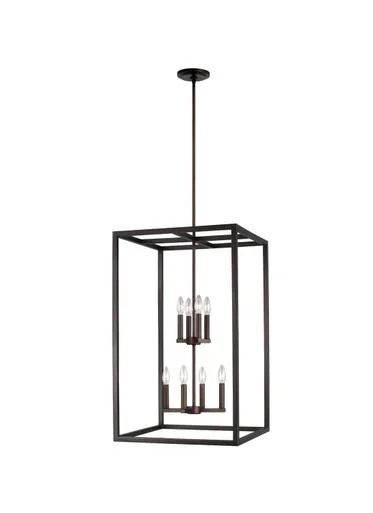 Generation Lighting Moffet Street Eight Light Hall / Foyer in Bronze – 5134508EN-710