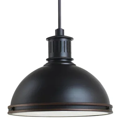 Generation Lighting Pratt Street Metal Three Light Pendant in Autumn Bronze – 65087-715