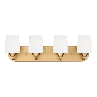 Generation Lighting Windom Four Light Wall / Bath in Satin Brass – 4402804-848