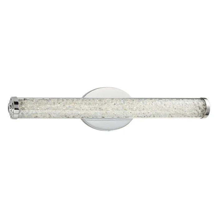 George Kovacs P1192-077-L 23W LED Bath Bar in Chrome with Clear Glass with Clear Crystals