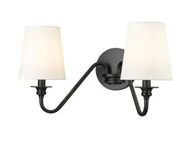 Gianna Two Light Wall Sconce (7509-2S-MB)