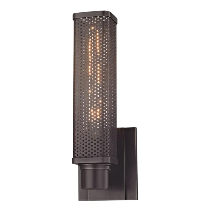 Gibbs 1-Light Wall Sconce in Old Bronze 4.5L x 4.5W x 12.5H7031-OB