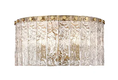 Glacier Five Light Flush Mount (1943F16-MGLD)
