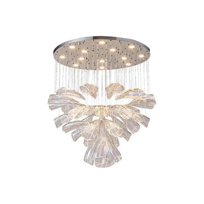 Glass Lotus ChandelierGlass-3178