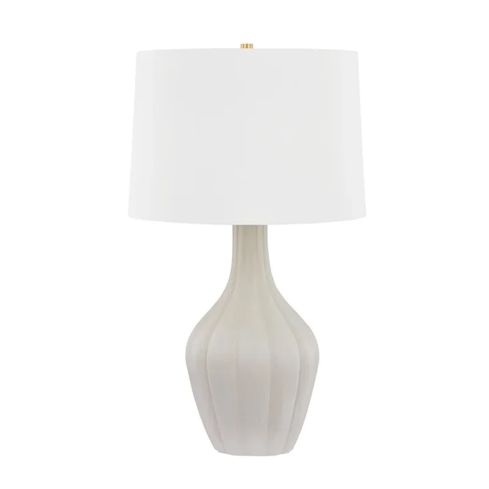 Glendora 1-Light Table Lamp in Aged Brass/Ceramic Misty Morning 19L x 19W x 31.5HL7232-AGB/CMY