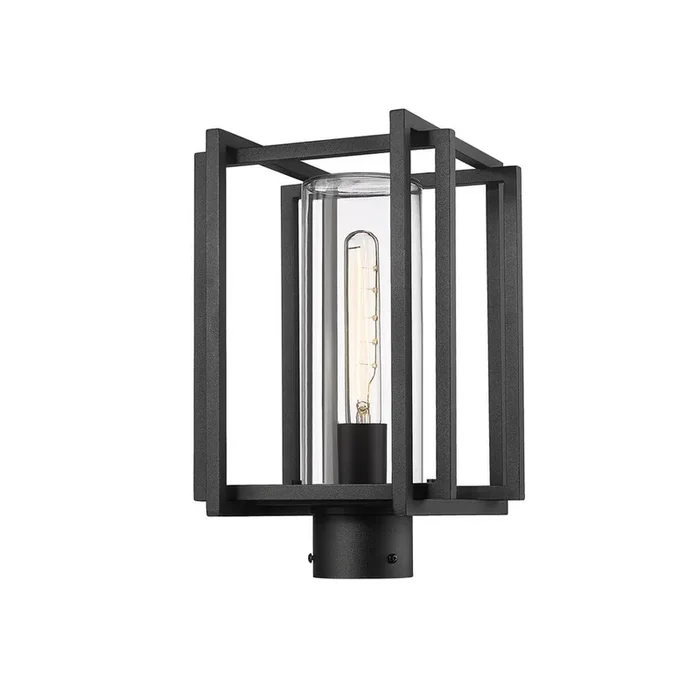 Golden Lighting 6071-OPST NB-CLR 1 Light Outdoor Post Light