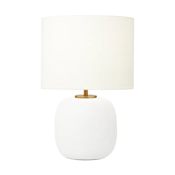 Hable Fanny Wide Table Lamp in Matte White CeramicHT1071MWC1